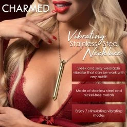 Clothing Accessories Extreme Sex Toys, Bondage, & Fucking Machines | ExtremeRestraints7X Vibrating Necklace -SEX TOY SHOP 01 7xvibratingynecklace ag894 gold