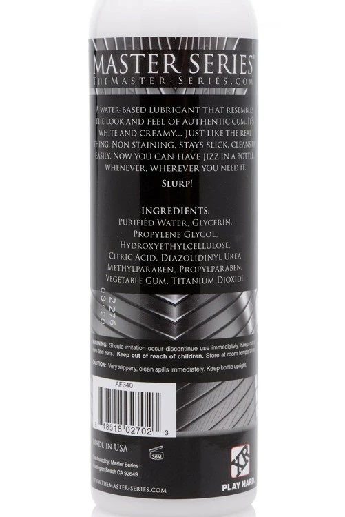 Water Based Lube Extreme Sex Toys, Bondage, & Fucking Machines | ExtremeRestraintsJizz Unscented Water-based Lube 8oz 4 Water Based Lube Extreme Sex Toys, Bondage, & Fucking Machines | ExtremeRestraintsJizz Unscented Water-based Lube 8oz - Image 2