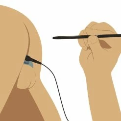 Male E-Stim Accessories Extreme Sex Toys, Bondage, & Fucking Machines | ExtremeRestraintsAmped Ass Cock And Ball Strap With Anal EStim