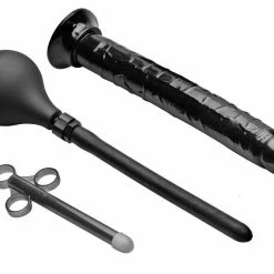 Enema Bulbs And Enema Syringes Extreme Sex Toys, Bondage, & Fucking Machines | ExtremeRestraintsGo Deep Anal Cleansing Kit With Huge Dildo