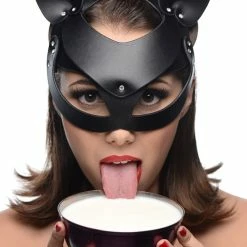 Fetish Masks Extreme Sex Toys, Bondage, & Fucking Machines | ExtremeRestraintsBad Kitten Leather Cat Mask -SEX TOY SHOP af845 model 002