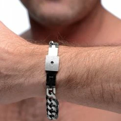 Clothing Accessories Extreme Sex Toys, Bondage, & Fucking Machines | ExtremeRestraintsChained Locking Bracelet And Key Necklace