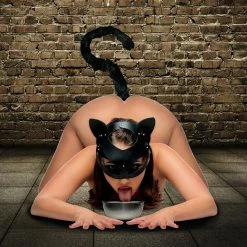 Fetish Masks Extreme Sex Toys, Bondage, & Fucking Machines | ExtremeRestraintsCat Tail Anal Plug And Mask Set