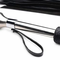 Floggers Extreme Sex Toys, Bondage, & Fucking Machines | ExtremeRestraintsLeather Flogger With Stainless Steel Handle 7 Floggers Extreme Sex Toys, Bondage, & Fucking Machines | ExtremeRestraintsLeather Flogger With Stainless Steel Handle -SEX TOY SHOP ag355 003