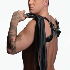 Floggers Extreme Sex Toys, Bondage, & Fucking Machines | ExtremeRestraintsLeather Flogger With Stainless Steel Handle
