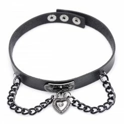 Clothing Accessories Extreme Sex Toys, Bondage, & Fucking Machines | ExtremeRestraintsGothic Heart Chain Choker -SEX TOY SHOP ag417 001 1000x992