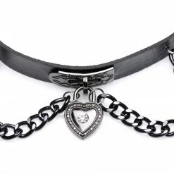 Clothing Accessories Extreme Sex Toys, Bondage, & Fucking Machines | ExtremeRestraintsGothic Heart Chain Choker -SEX TOY SHOP ag417 002 1000x668