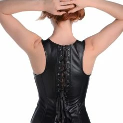 Corsets Extreme Sex Toys, Bondage, & Fucking Machines | ExtremeRestraintsLace-up Corset And Thong -SEX TOY SHOP ag621 female model 007 977x1300