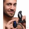 Male E-Stim Accessories Extreme Sex Toys, Bondage, & Fucking Machines | ExtremeRestraints8X Volt Drop Vibrating And E-Stim Silicone Prostate Massager With Remote