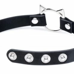 Clothing Accessories Extreme Sex Toys, Bondage, & Fucking Machines | ExtremeRestraintsKinky Kitty Ring Slim Choker -SEX TOY SHOP ag726 black 003 1000x628