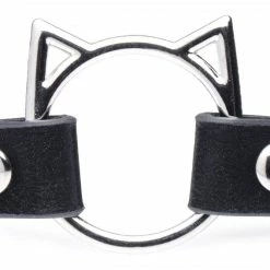 Clothing Accessories Extreme Sex Toys, Bondage, & Fucking Machines | ExtremeRestraintsKinky Kitty Ring Slim Choker -SEX TOY SHOP ag726 black 005 1000x668