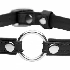 Clothing Accessories Extreme Sex Toys, Bondage, & Fucking Machines | ExtremeRestraintsSex Pet Leather Choker With Silver Ring -SEX TOY SHOP ag761 bulk black 003 1000x461