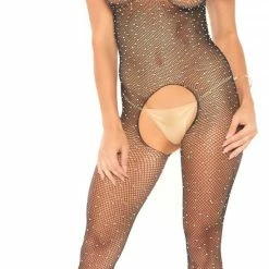 Sexy Lingerie Extreme Sex Toys, Bondage, & Fucking Machines | ExtremeRestraintsCrystalized Fishnet Tank Crotchless Bodystocking