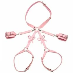 Harnesses Extreme Sex Toys, Bondage, & Fucking Machines | ExtremeRestraintsPink Bondage Thigh Harness With Bows -SEX TOY SHOP ah089 ml 004 1000x1000